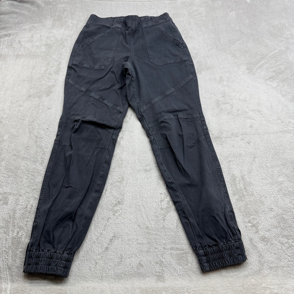 Spanx Cargo Jogger Women's L Black Stretch Twill Ankle Moto Gorpcore Streetwear